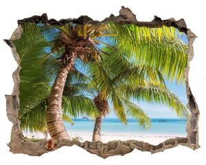 Díra 3D ve zdi na stěnu Tropické pláže nd-k-126132906