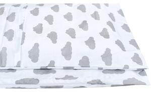 3-dielne posteľné obliečky New Baby 90/120 cm obláčiky sivé