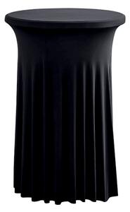 TENTino Elastický obrus SKIRTING na koktejlový bistro stôl 80 cm VIAC FARIEB Farba obrusu: ČIERNA / BLACK
