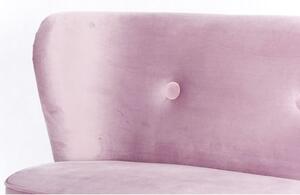 Detská Retro pohovka sofa Drewex tmavo ružová