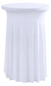 TENTino Elastický obrus SKIRTING na koktejlový bistro stôl 80 cm VIAC FARIEB Farba obrusu: BIELA / WHITE