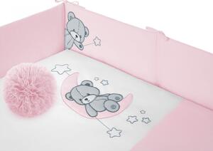 6-dielne posteľné obliečky Belisima Teddy Bear 100/135 ružové