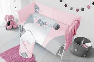 5-dielne posteľné obliečky Belisima Teddy Bear 90/120 ružové