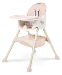 Jedálenská stolička 2v1 CARETERO Bill pink