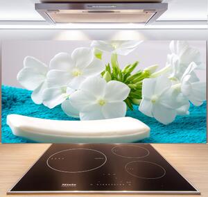 Panel do kuchyne Biele kvety spa pl-pksh-140x70-f-89406381