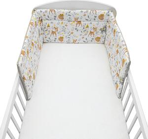 3-dielne posteľné obliečky New Baby 100/135 cm Srnček sivé