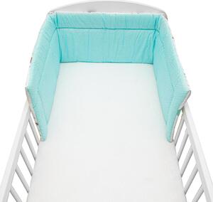 3-dielne posteľné obliečky New Baby 100/135 cm Srnka mätové