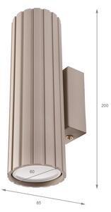 Brilagi - Nástenné svietidlo CRISPINA 2xGU10/10W/230V 20 cm béžové