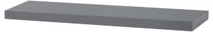 Autronic - Polička nástenná 90 cm, MDF, farba sivý vysoký lesk, baleno v ochranej fólii - P-013 GREY