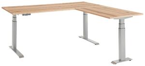 ROHOVÝ PÍSACÍ STÔL, farba buka, 185/177/64-128 cm Livetastic - Kancelárske série, Online Only