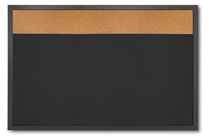 Combi Board blackboard / korok 60 × 90 cm, čierna