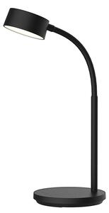 SOLIGHT LED stolná lampička, 4,5 W, 300lm, 3CCT, čierna, podstavec