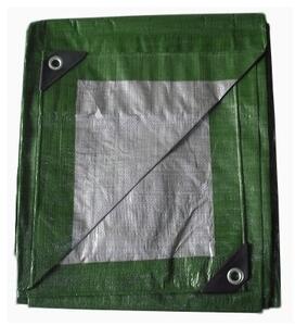 JAKS Krycia plachta zeleno strieborná 2 m x 6 m 130 g/m²