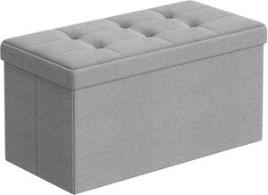 ÚLOŽNÝ BOX NA SEDENIE, textil, kompozitné drevo, 76/38/38 cm - Kreslá, Online Only