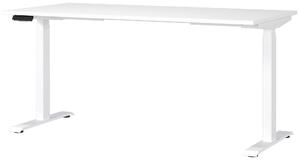 PÍSACÍ STÔL, biela, 160/80/72-118 cm Novel - Kancelárske série