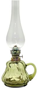 Floriánova huť Petrolejová lampa TEREZA 34 cm lesná zelená veľká krakle FL0079 + záruka 3 roky zadarmo