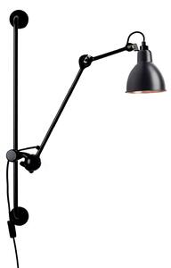 Nástenné Svietidlo Lampe Gras, 201 Round, Čierna, Obývacia izba, Kov, Dizajnový