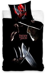 Bavlnené obliečky Freddy versus Jason 140x200/70x90 cm