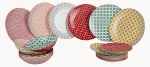 Porcelánová súprava riadu Confusion In Colors, 6 osôb, 18 ks