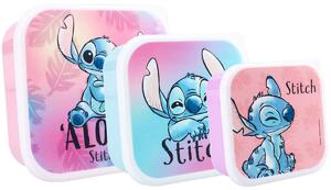Desiatové boxy Lilo & Stitch - motív Aloha – sada 3 ks