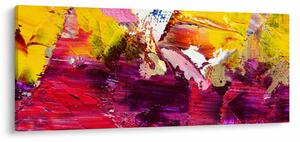 Obraz abstrakcie - maľba (120x50 cm)