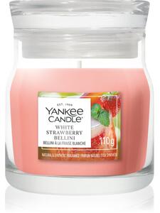 Yankee Candle White Strawberry Bellini vonná sviečka Signature 110 g