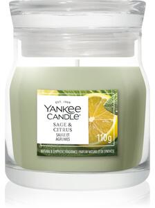 Yankee Candle Sage & Citrus vonná sviečka Signature 110 g