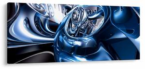 Obraz abstrakcie - kruhy (120x50 cm)