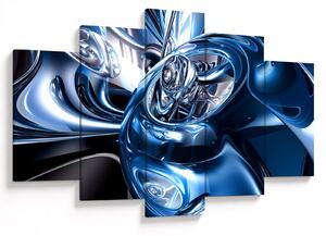 Obraz abstrakcie - kruhy (150x105 cm)