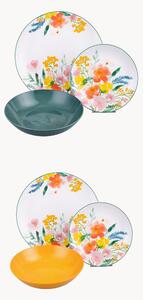 Porcelánová súprava riadu Flora, 6 osôb, 18 ks