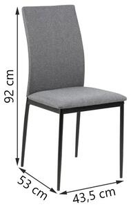Taliansko - Dizajnová stolička DEMINA, šedá