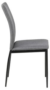- Moderná jedálenská stolička DEMINA 44x92 cm zo sivého polyesteru