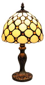 BRILAGI - Tiffany vitrážová stolová lampa IVORY SMOOTH 1xE27/60W/230V