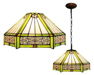 BRILAGI - Tiffany vitražový luster na reťazi EMERALD 1xE27/60W/230V pr. 40 cm