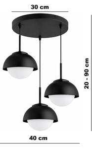 BRILAGI - Luster na lanku COSMO 3xE27/60W/230V čierna