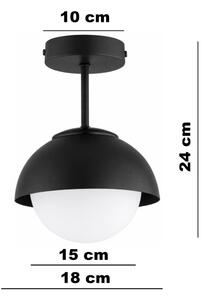 BRILAGI - Prisadený luster COSMO 1xE27/60W/230V čierny