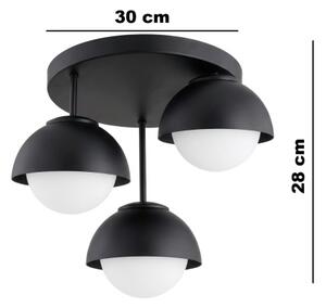 BRILAGI - Prisadený luster COSMO 3xE27/60W/230V čierna