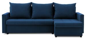 Rohová rozkladacia sedacia súprava VERONA model 2 Namornícka modrá