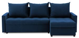 Rohová rozkladacia sedacia súprava VERONA Namornícka modrá