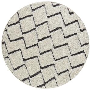 Mint Rugs - Hanse Home koberce Kusový koberec Handira 103916 Cream / Black - 160x160 (priemer) kruh cm