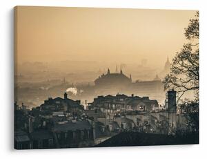 Obraz - Mesto pod hmlou (70x50 cm)