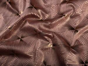 Biante Zamatová obliečka na vankúš Isabela IBL-009 Rose Gold trojuholníky na staroružovom 40 x 40 cm