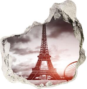 Diera 3D fototapety nálepka Eiffelova veža v paríži