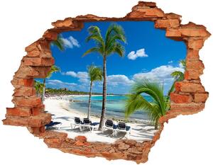 Fotoobraz diera na stenu Maledivy pláž nd-c-129561324