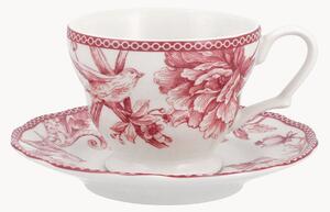 Porcelánové šálky na čaj's podšálkami Mayfair, 6 ks