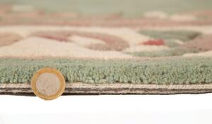 Flair Rugs koberce Ručne všívaný kusový koberec Lotus premium Green - 75x150 cm