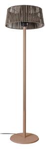 Stojanový ohrievač Pyravo, hnedý, 200 cm, hliník, IP44 – Lucande Lucande, Pyravo, Hnedá / Hrdzavá, Kov, Moderný