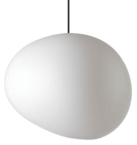 Závesné svietidlá Foscarini, Gregg grande, stmievateľné, Biela, Obývacia izba, Sklo, Dizajnový