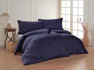 Obliečky Victoria navy modrá Mako damašek DUO SET 2x 140/200, 2x 70/90