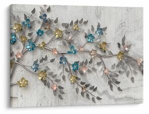 Obraz- Na vetve - abstraktné (70x50 cm)